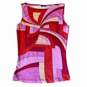 Y2K Abstract High Neck Top